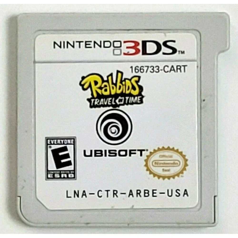 RABBIDS: TRAVEL‎ IN TIME 3D (NINTENDO 3DS) AUTHENTIC & TESTED!
